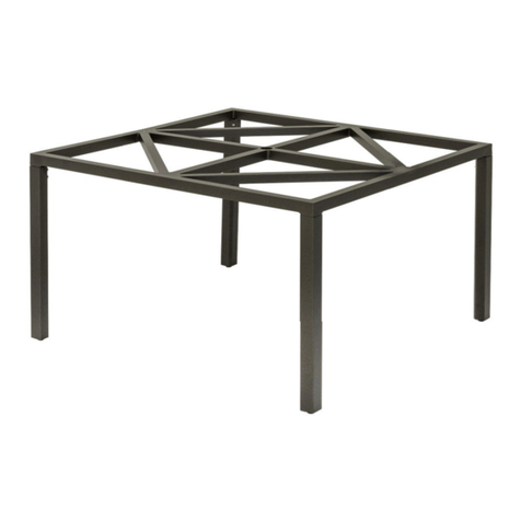 tropitone Matrix KD Table Assembly instructions