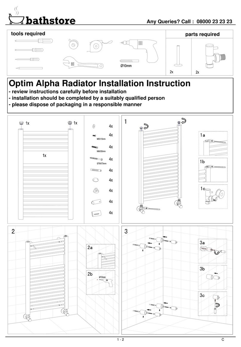 bathstore Optim Alpha Installation instruction
