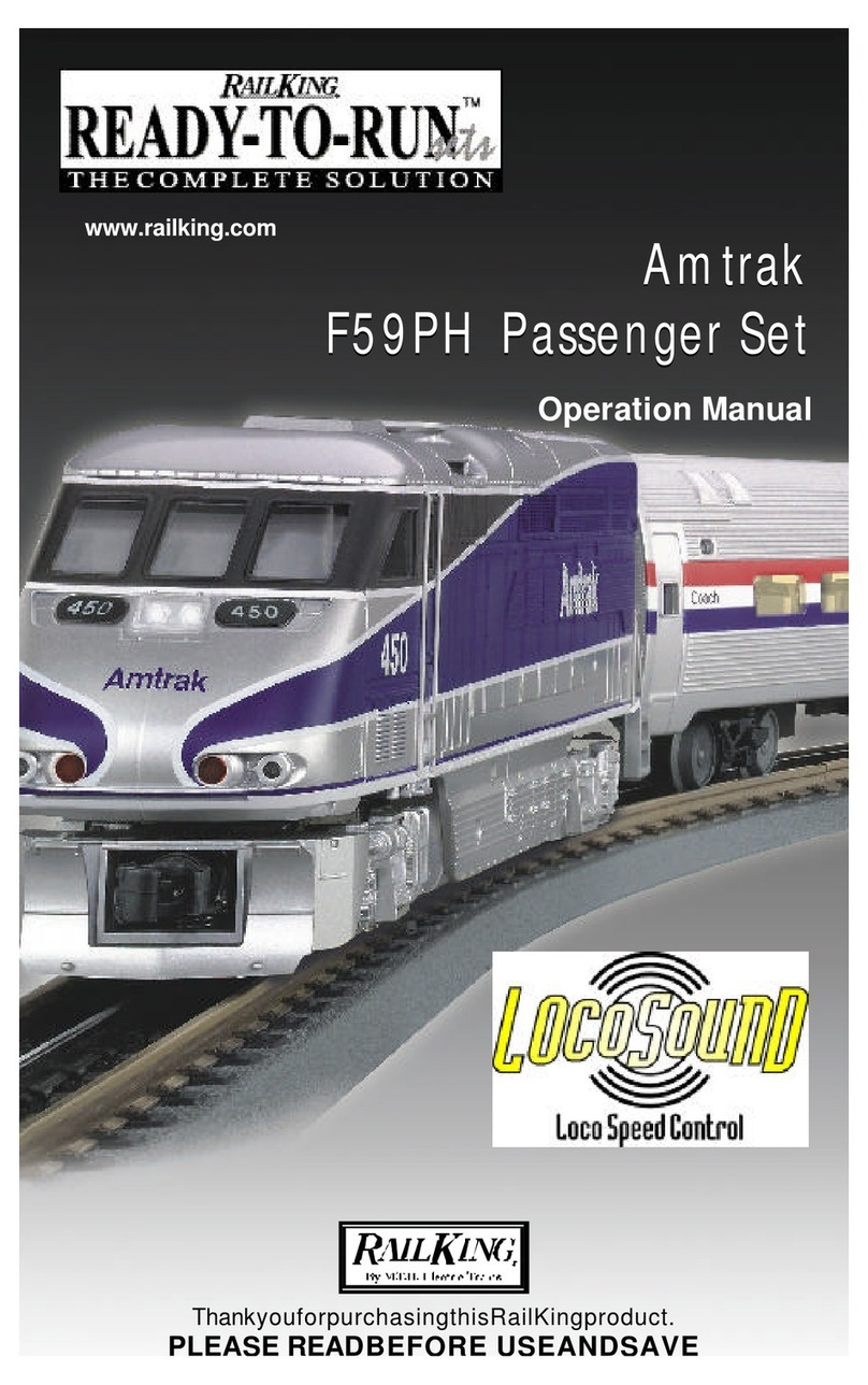 Rail King Amtrak F59PH Operation manual Rail King Amtrak F59PH Operation manual