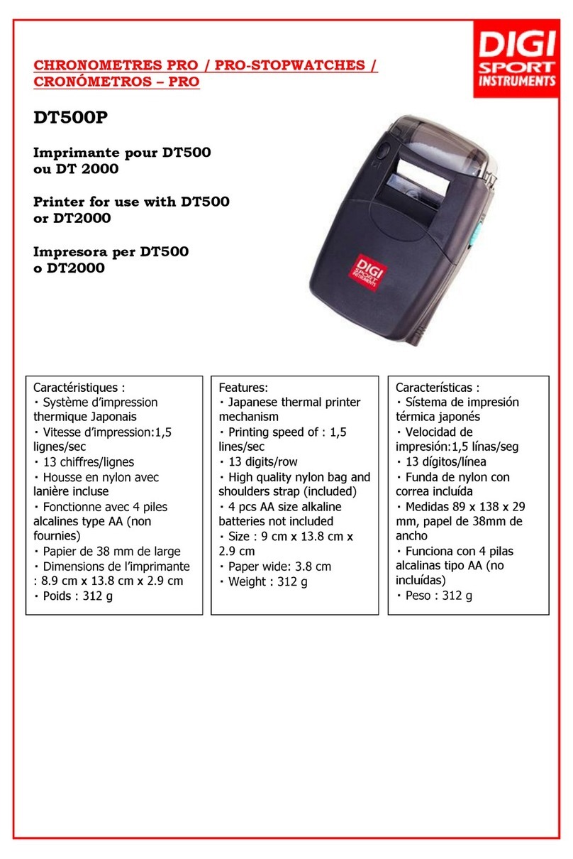 Digi Sport Instruments DT500P quick start guide