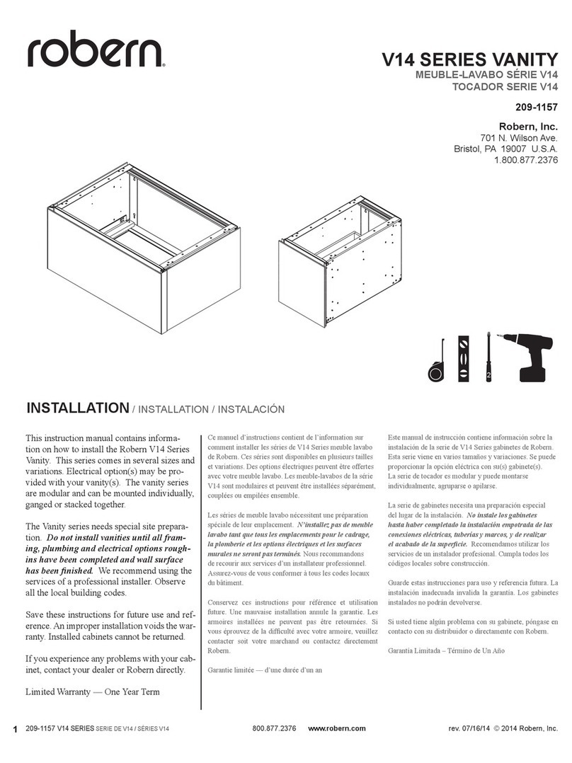 Robern V14 Series User manual