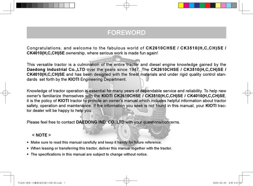 Daedong CK2610CHSE User manual Daedong CK2610CHSE User manual
