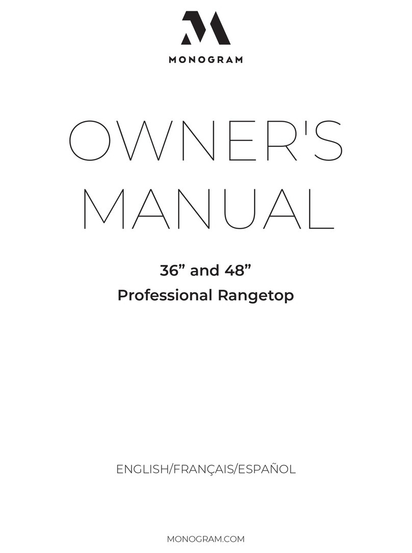 Monogram ZGU366 User manual