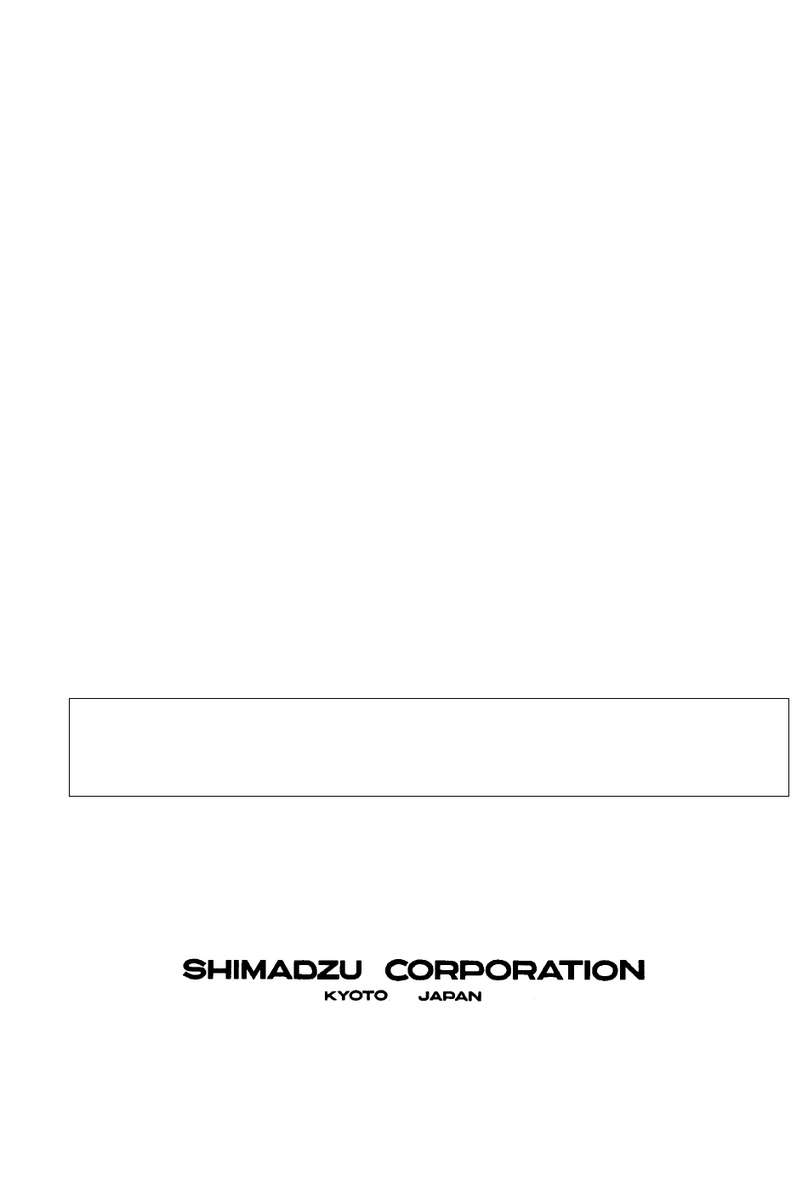 Shimadzu MUX-100D Operation manual