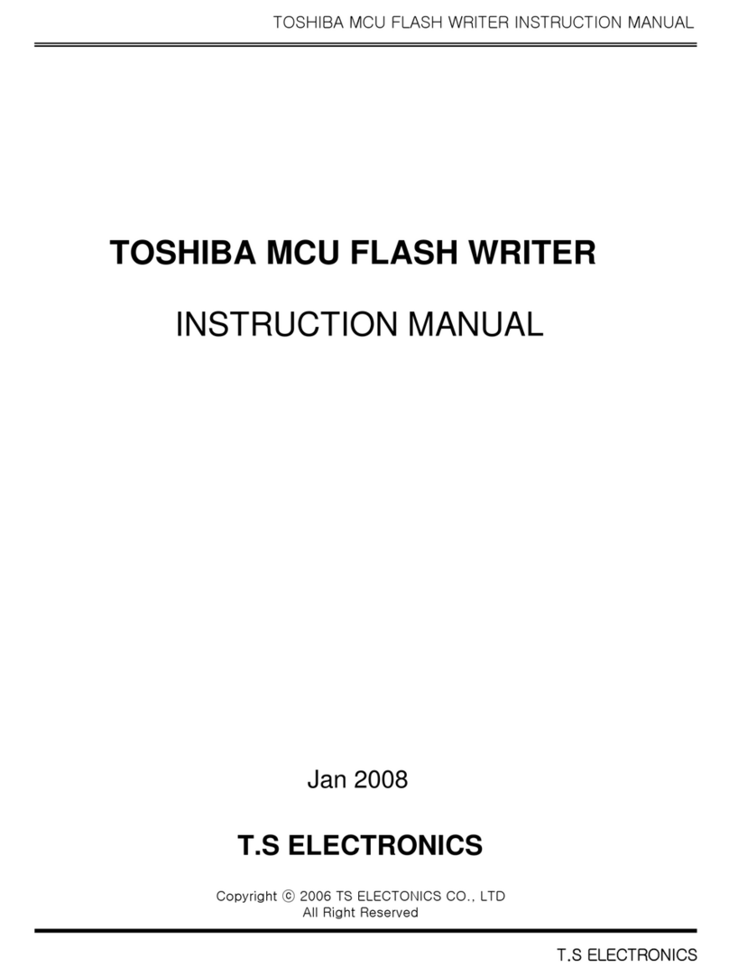 Toshiba MCU FLASH WRITER instruction manual