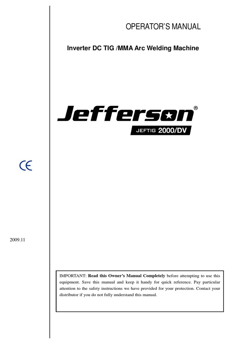 Jefferson JEFTIG GT Series Operator's manual