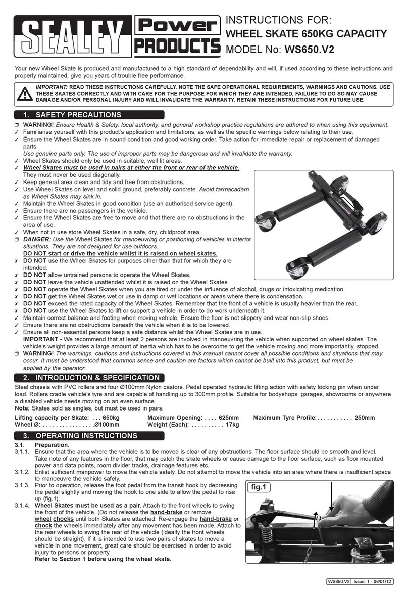 Sealey WS650.V2 instructions