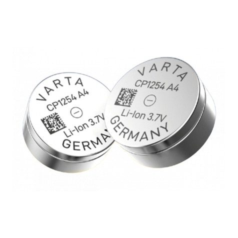 Varta CoinPower CP 1654 A4 Technical handbook