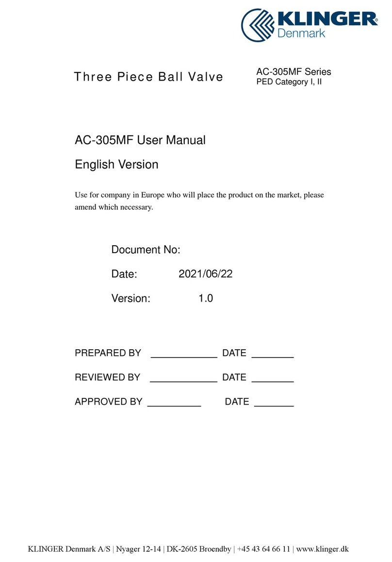 KLINGER AC-305MF User manual