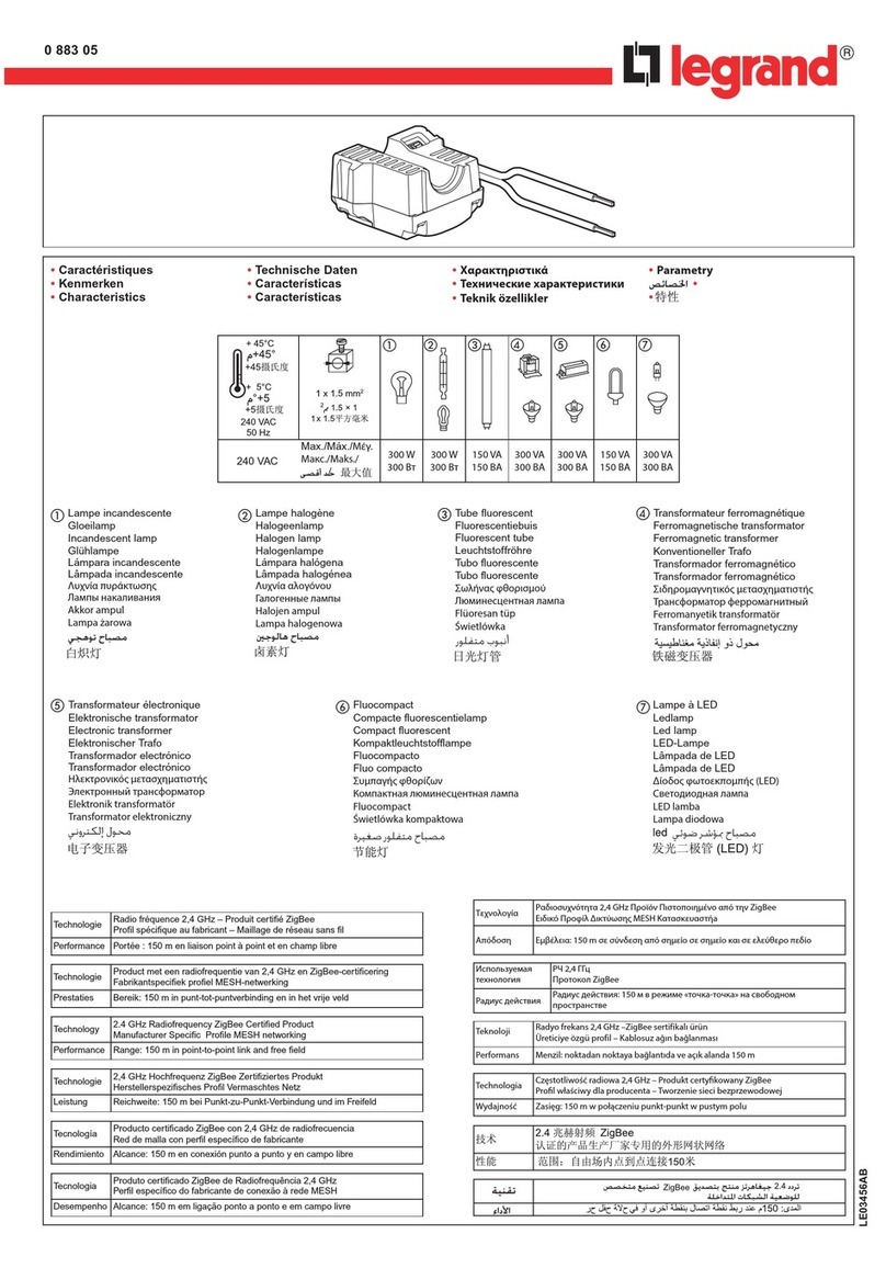 LEGRAND 0 883 05 User manual