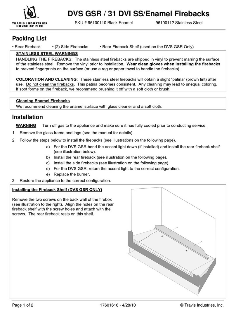 Travis Industries 96100110 User manual