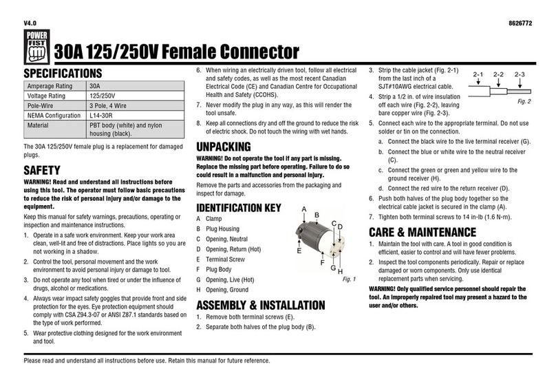 Power Fist 8626772 User manual