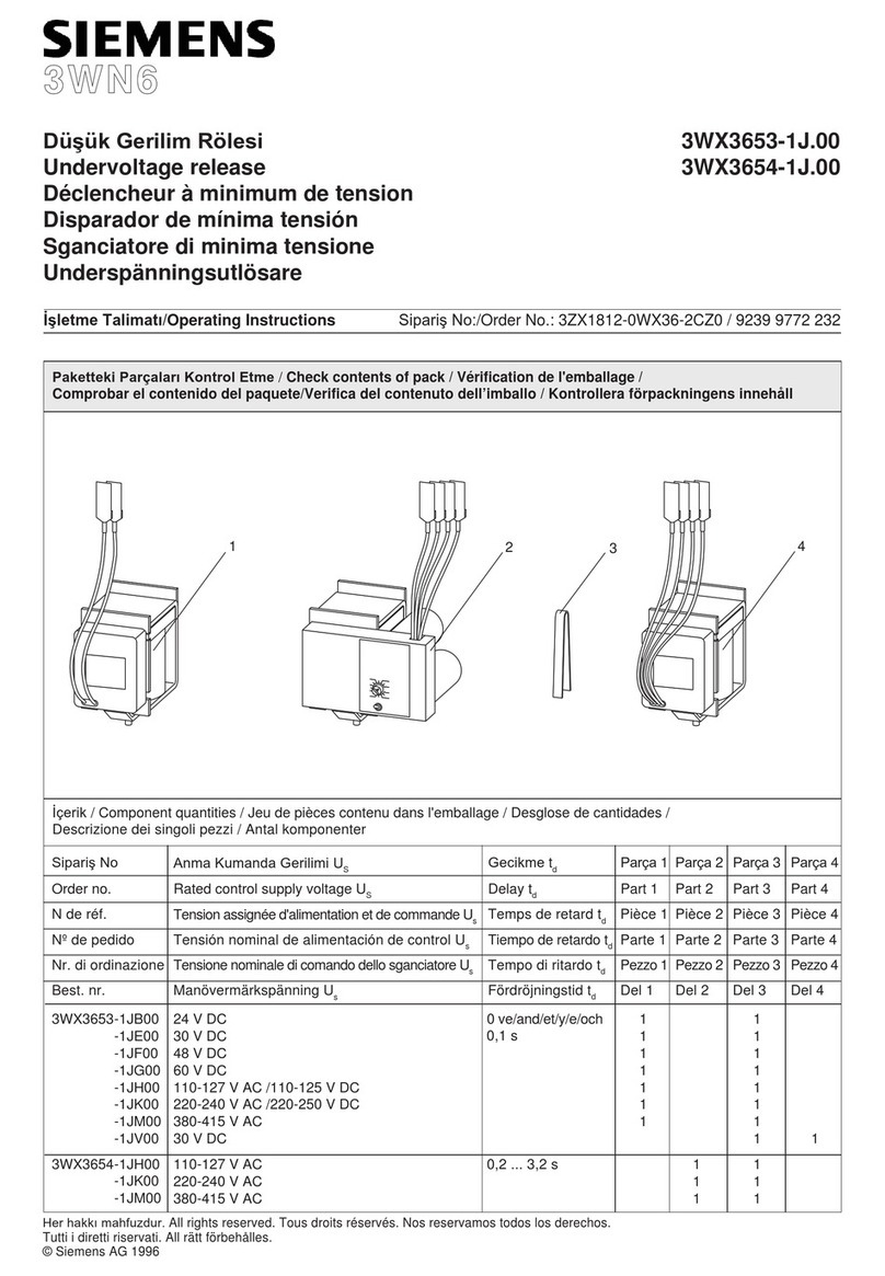 Siemens 3WX3653-1JB00 User manual