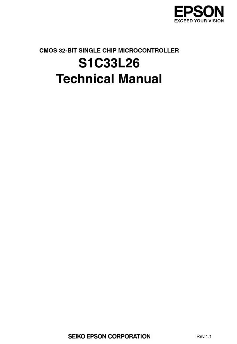 Epson S1C33L26 User manual