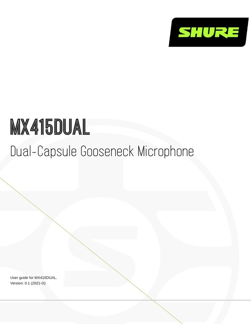 Shure Microflex MX415DUAL User manual Shure Microflex MX415DUAL User manual