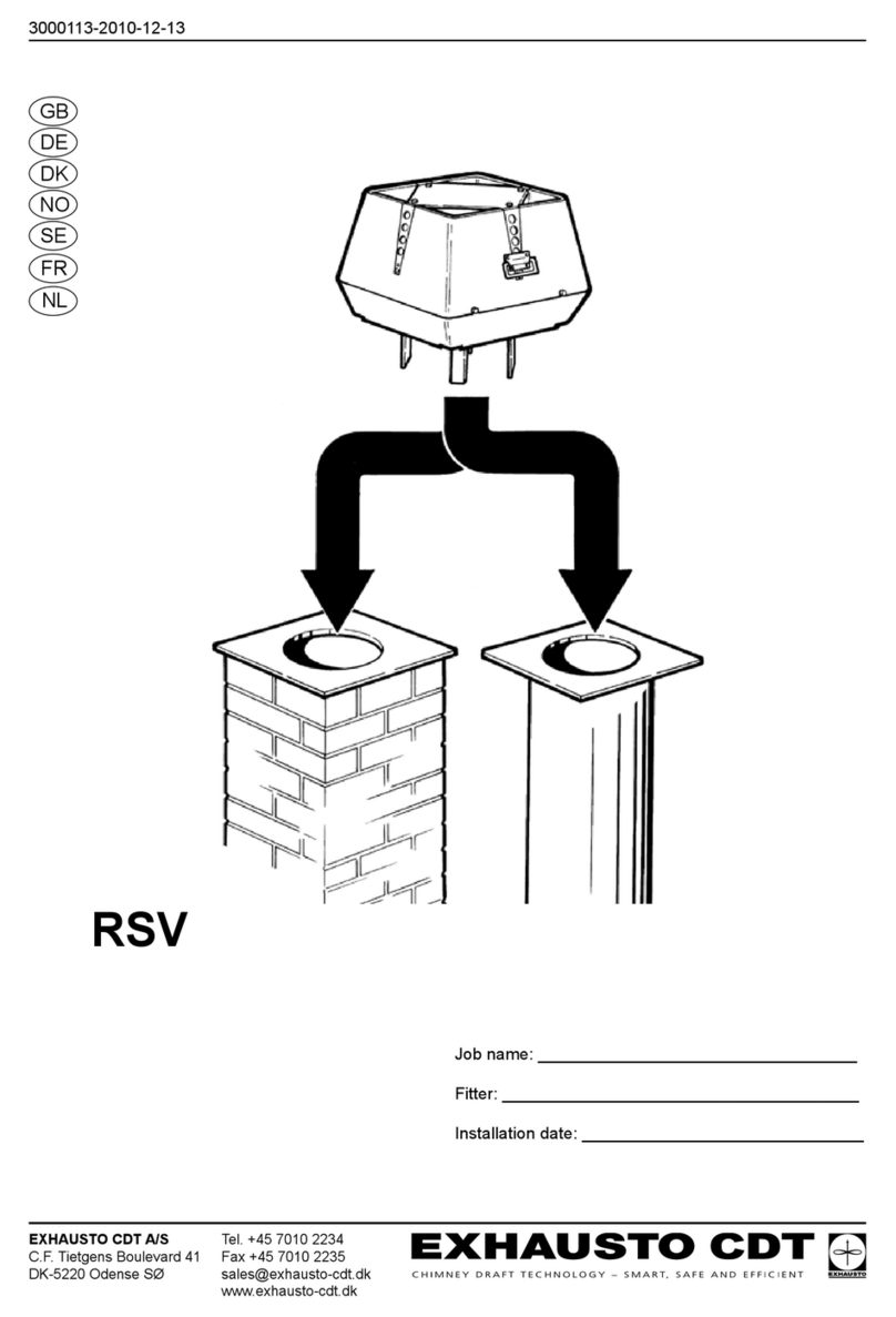 Exhausto CDT RSV Series manual Exhausto CDT RSV Series manual