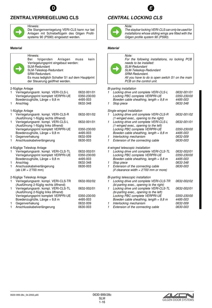 GILGEN CLS manual