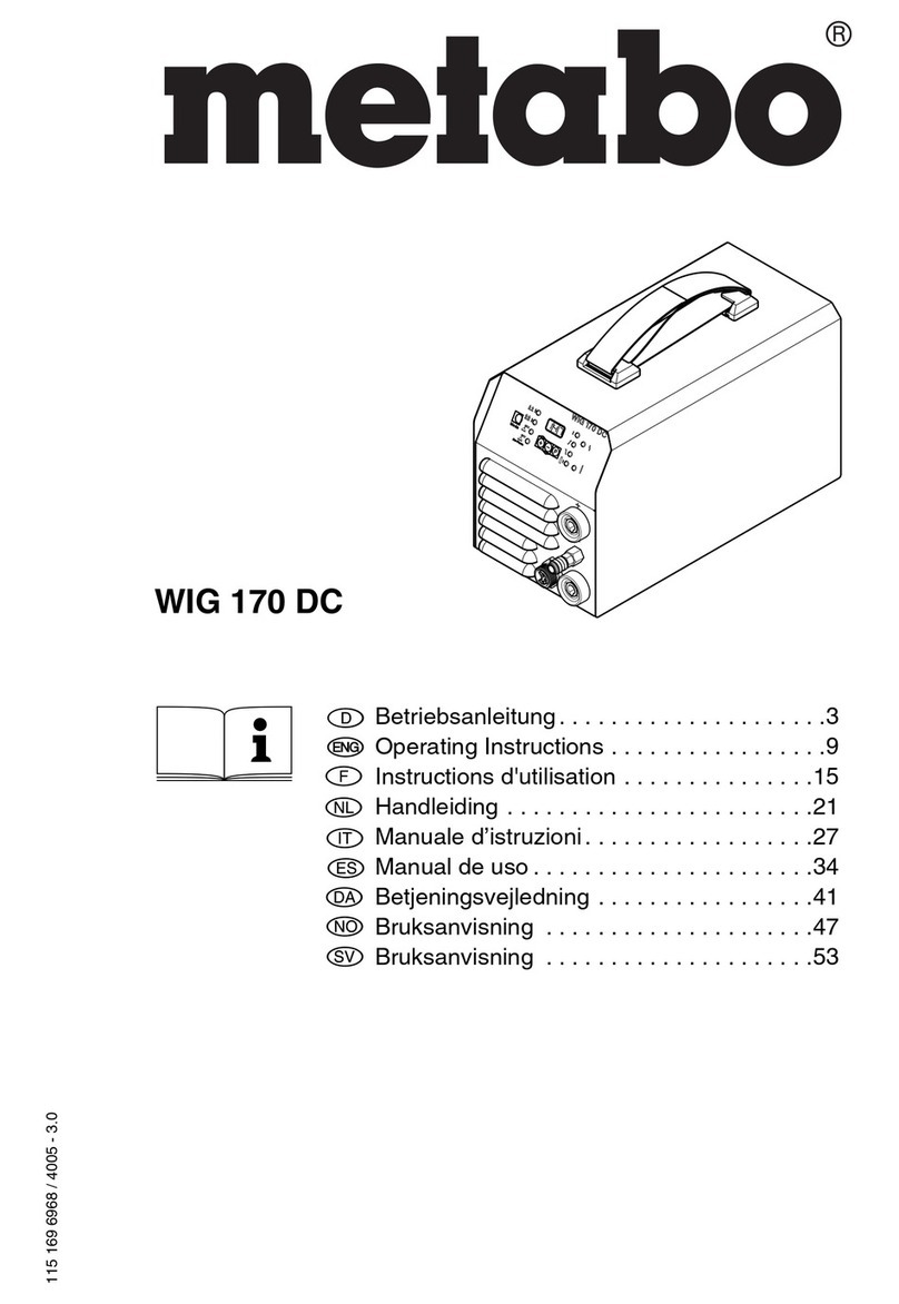 Metabo WIG 170 DC Set operating instructions