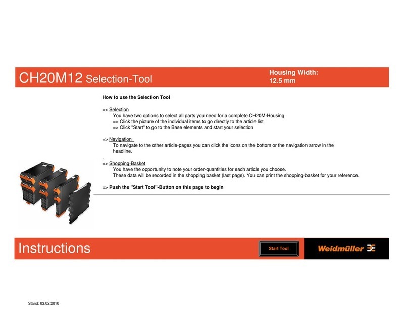 Weidmüller CH20M12 instructions