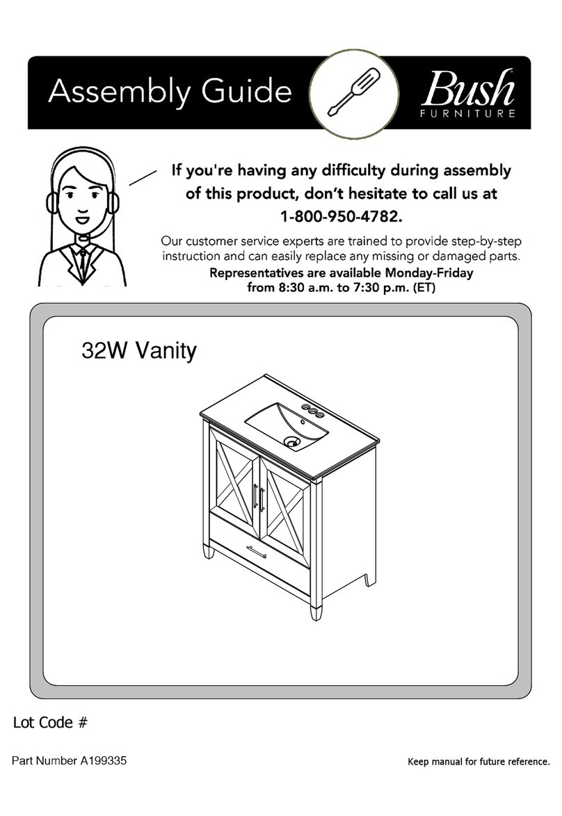 BUSH FURNITURE A199335 Assembly guide BUSH FURNITURE A199335 Assembly guide