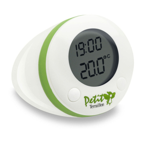 Terraillon Petit Digital bath and ambient thermometer manual