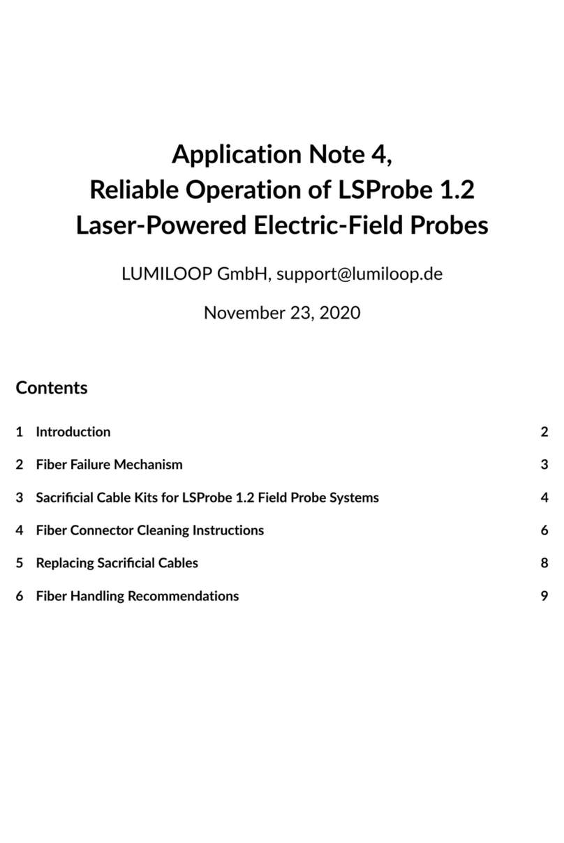 Lumiloop LSProbe 1.2 Installation and operating instructions