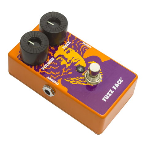 Dunlop Fuzz Face JHM1 User manual