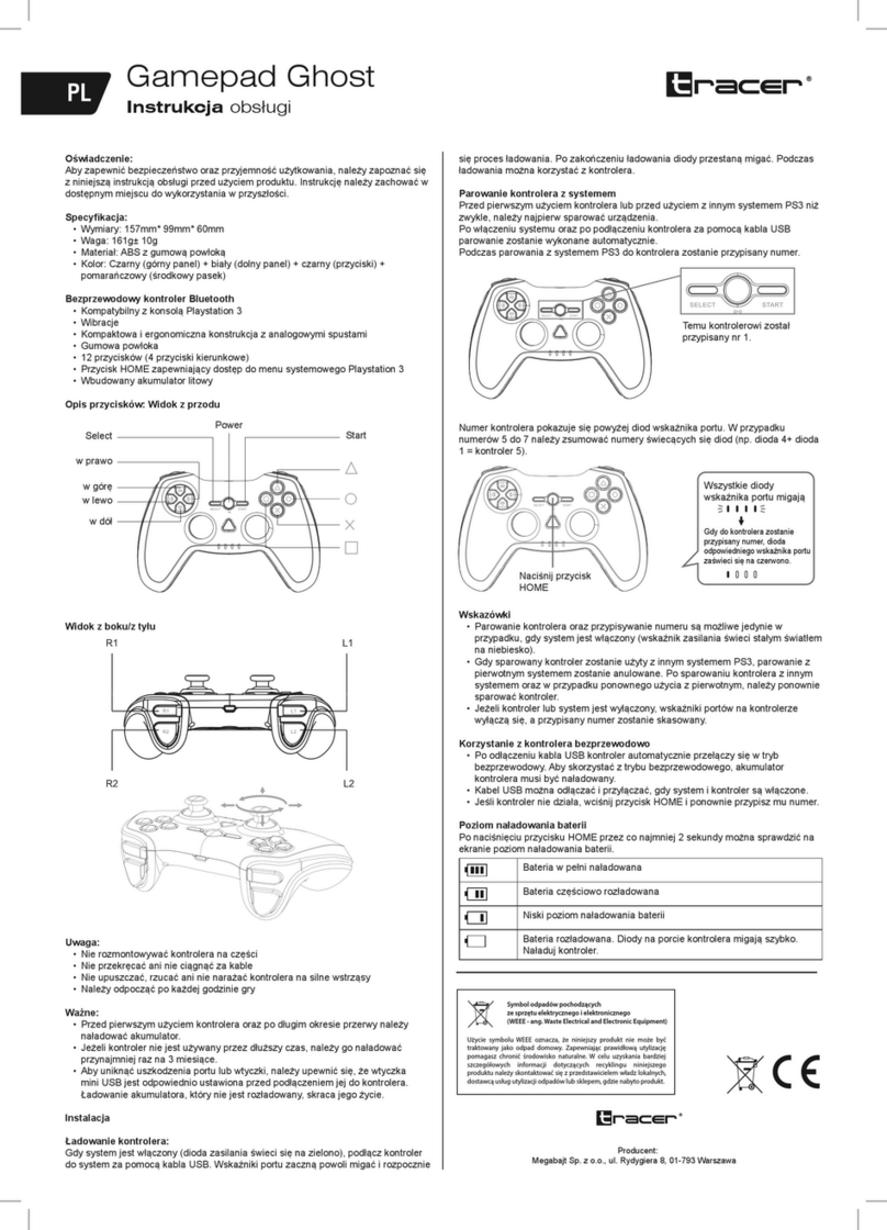 Tracer Gamepad Ghost user manual