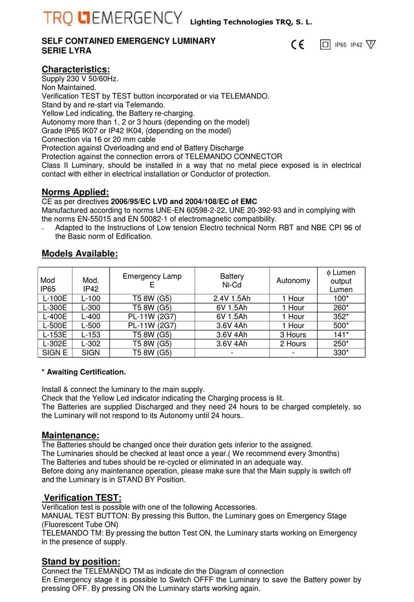 TRQ LYRA Series User manual