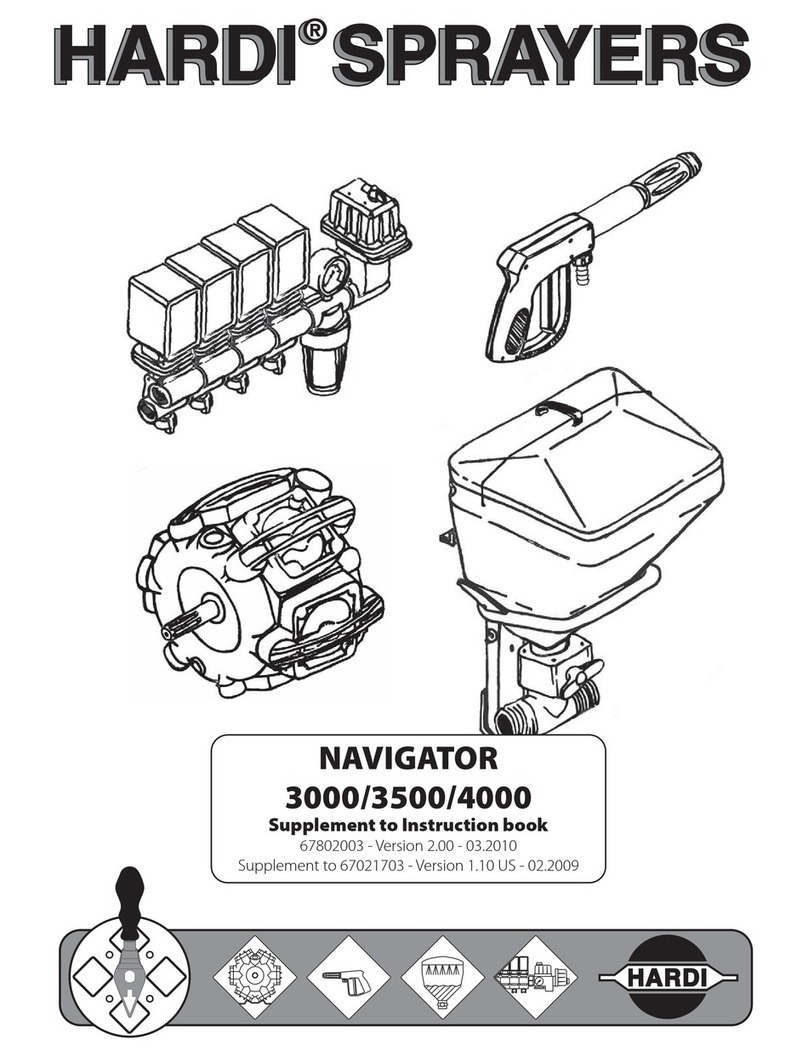Hardi NAVIGATOR 3000 User manual