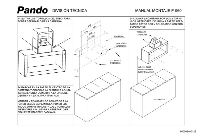 Pando P-960 installation manual