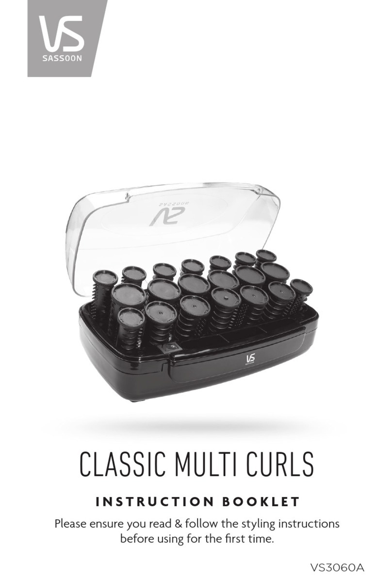 VS Sassoon CLASSIC MULTI CURLS Instruction booklet