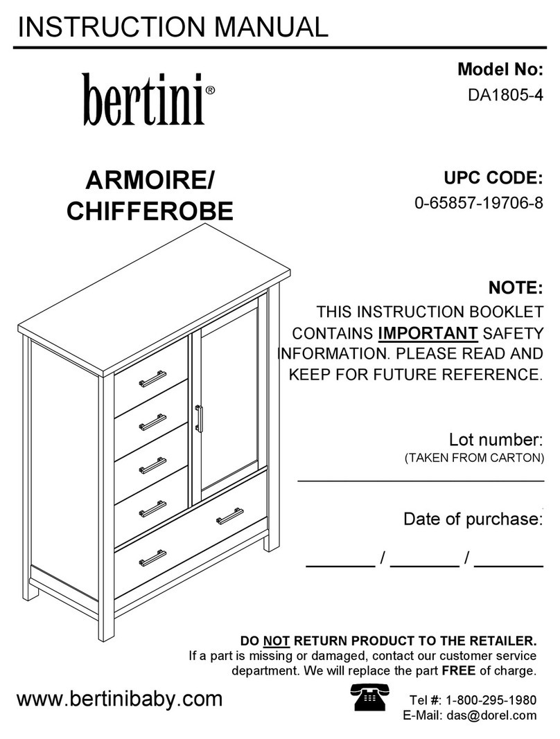 Bertini DA1805-4 User manual Bertini DA1805-4 User manual