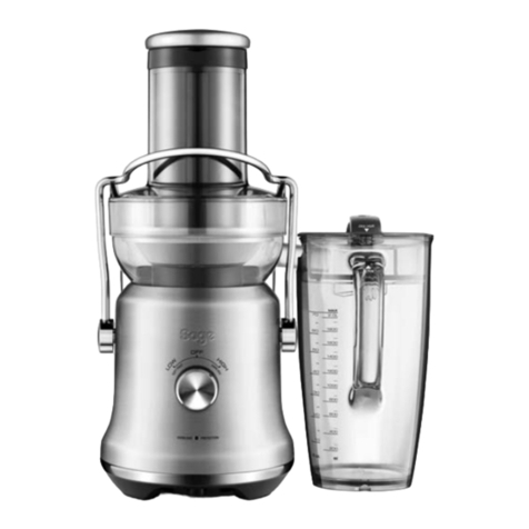 Sage Nutri Juicer Cold Plus quick guide