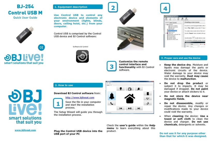 BJ Live Control USB M Quick user guide