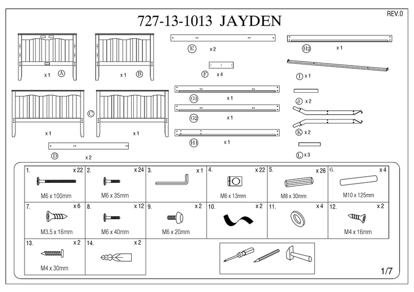 Jysk 727-13-1013 JAYDEN instructions