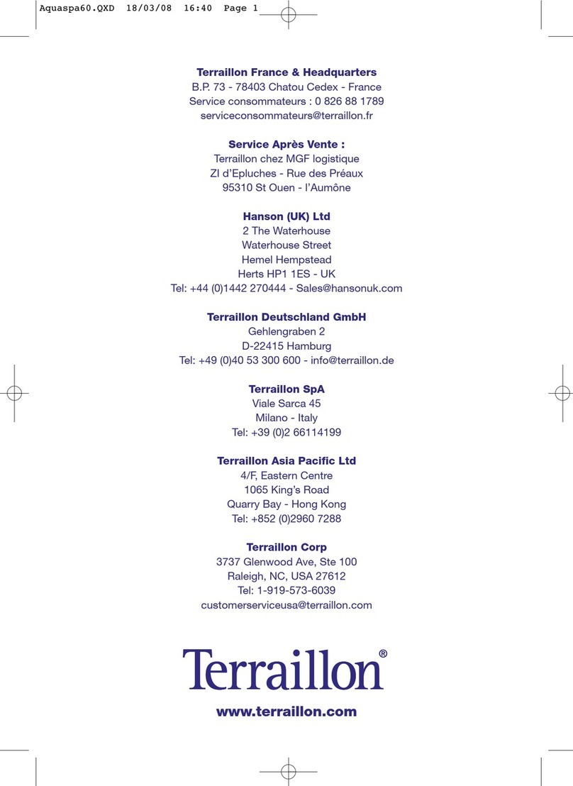 Terraillon AQUASPA 50 instructions