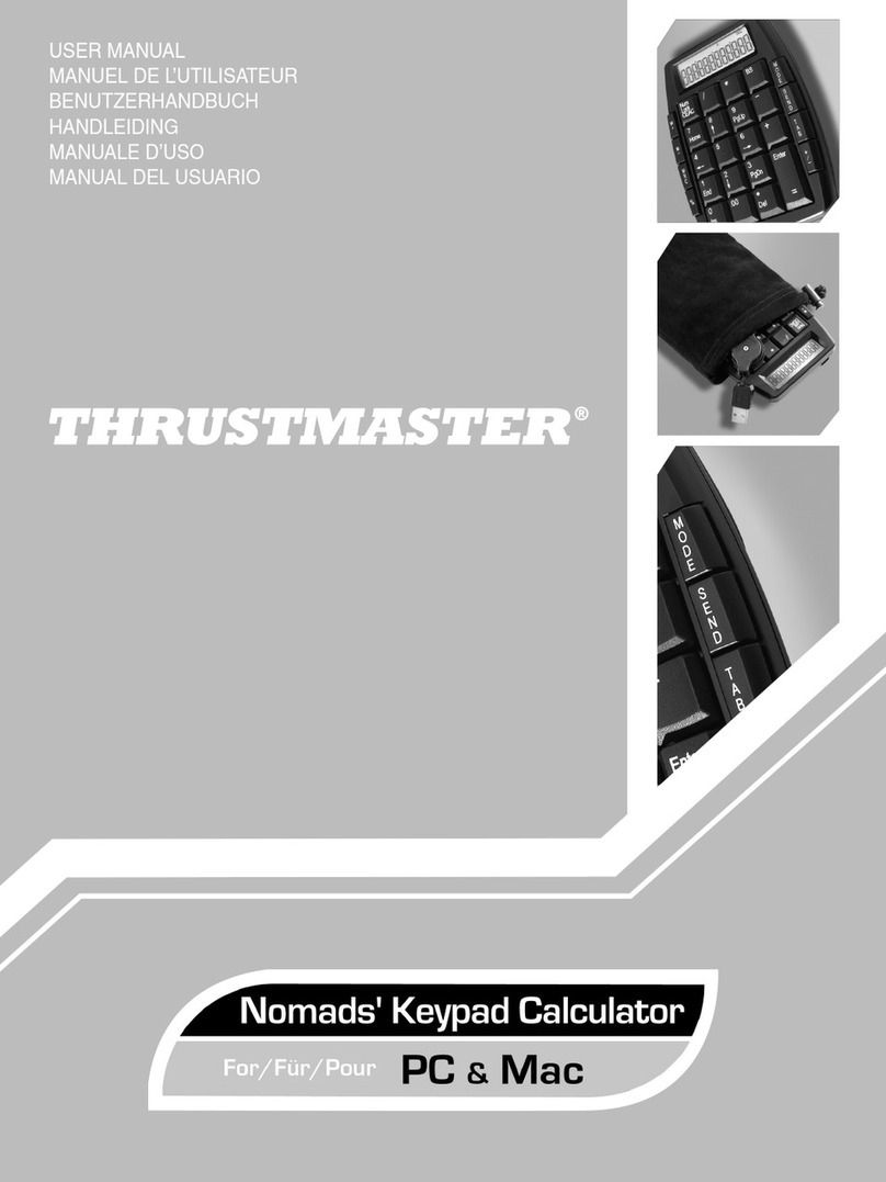 Thrustmaster Nomads Keypad Calculator user manual