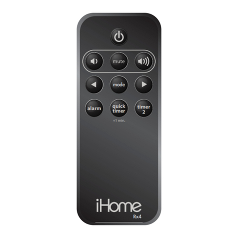 iHome Rx4 Instruction booklet