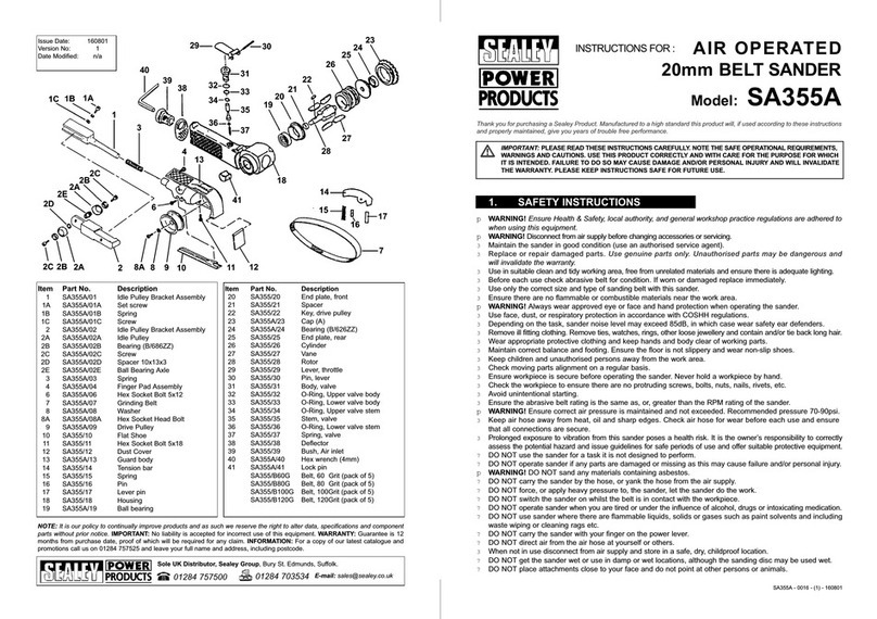 Sealey SA355A User manual Sealey SA355A User manual