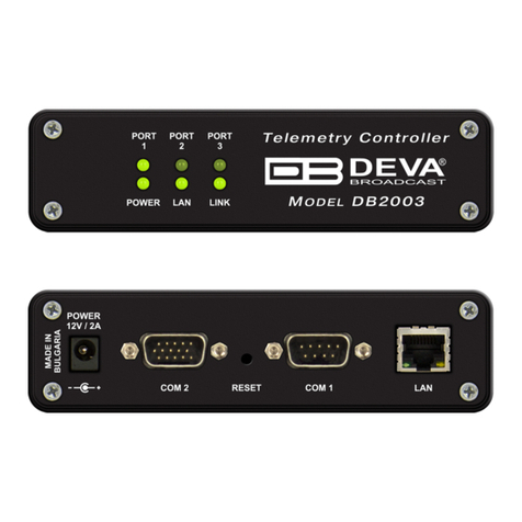 DEVA Broadcast DB2003 Instruction manual