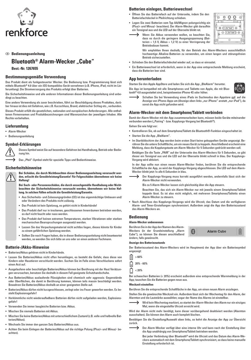 Renkforce Cube User manual Renkforce Cube User manual