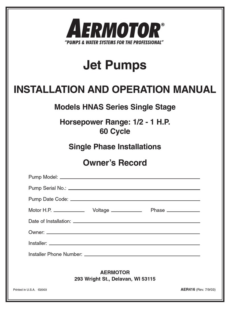 aermotor HNAS Series Installation and operation manual