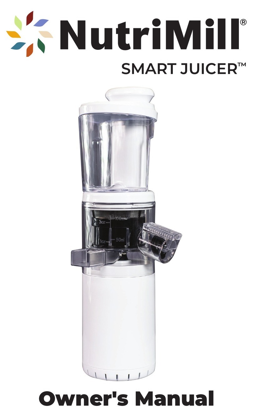 NutriMill SMART JUICER owner's manual