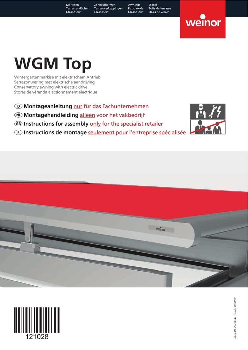 weinor WGM Top Assembly instructions