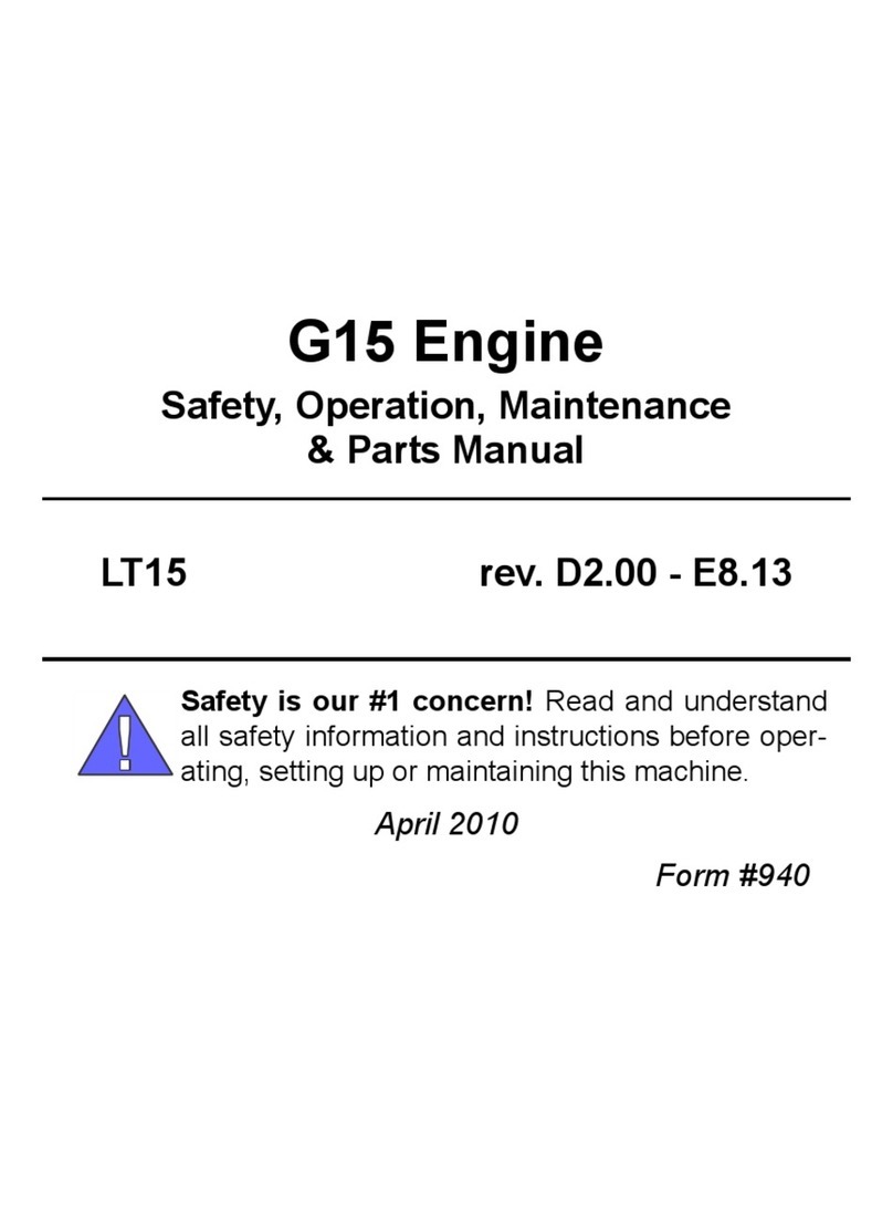 Engine G15 Safety, Operation, Maintenance & Parts Manual Engine G15 Safety, Operation, Maintenance & Parts Manual