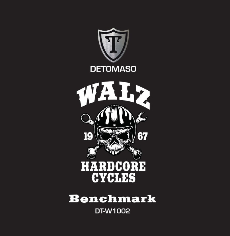 DETOMASO WALZ HARDCORE CYCLES Benchmark User manual