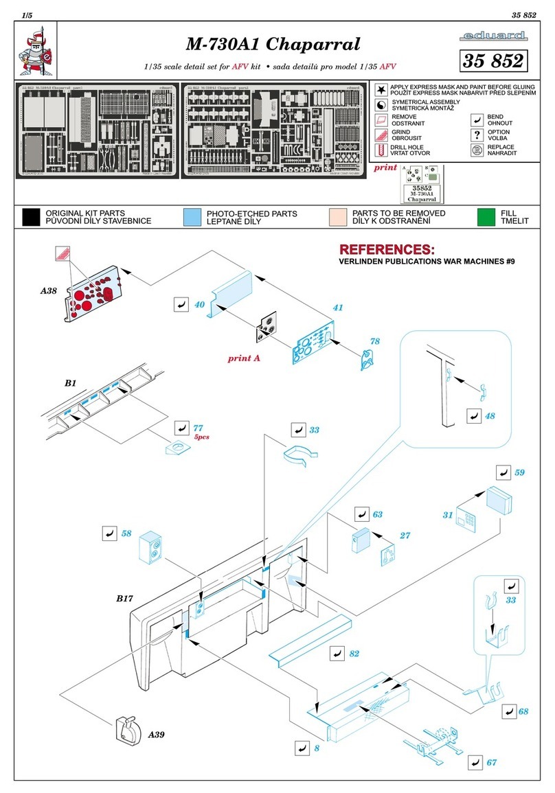 Eduard M-730A1 Chaparral User manual