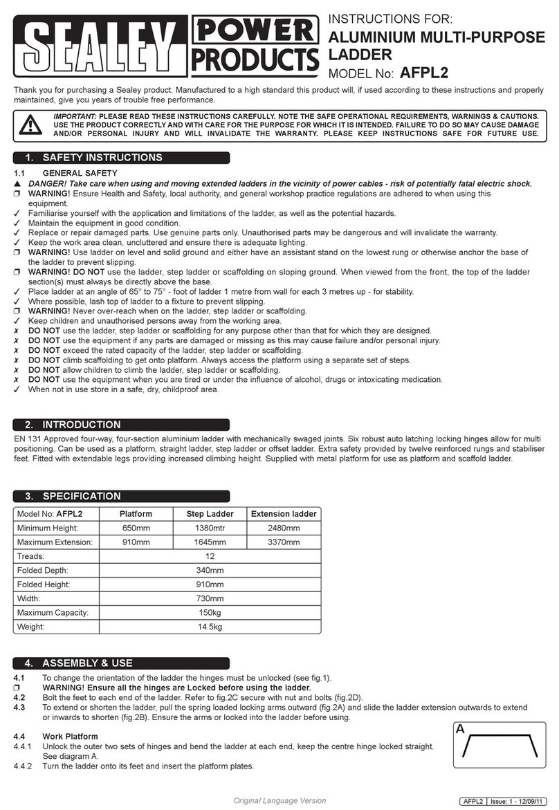 Sealey AFPL2 User manual