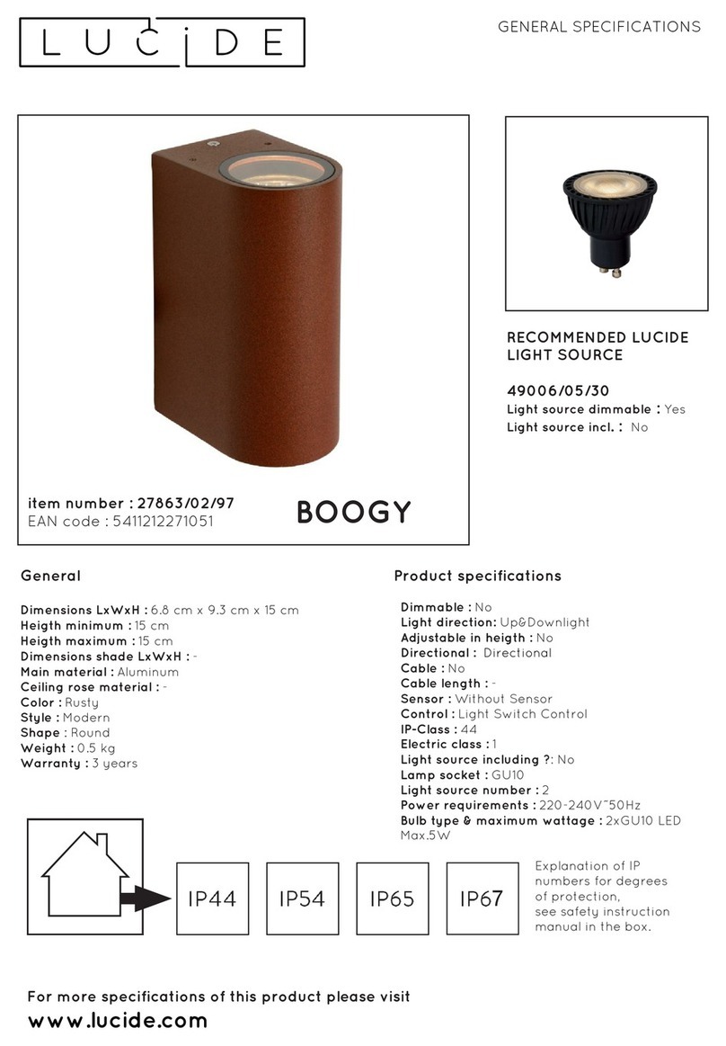 LUCIDE BOOGY quick start guide LUCIDE BOOGY quick start guide